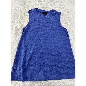 AB Studio Womens textured sheer tank top size M soft stretch